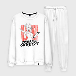 Костюм хлопковый мужской Boku no Hero Academia Toga, цвет: белый