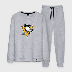 Костюм хлопковый мужской Pittsburgh Penguins: Evgeni Malkin, цвет: меланж