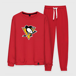 Костюм хлопковый мужской Pittsburgh Penguins: Evgeni Malkin, цвет: красный