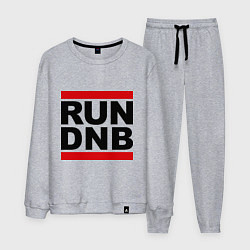 Костюм хлопковый мужской RUN DNB, цвет: меланж