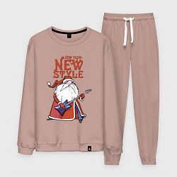 Костюм хлопковый мужской New Year - new style!, цвет: пыльно-розовый