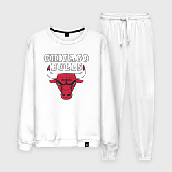 Костюм хлопковый мужской CHICAGO BULLS, цвет: белый