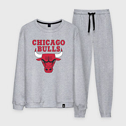 Костюм хлопковый мужской CHICAGO BULLS, цвет: меланж