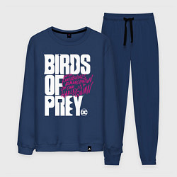 Костюм хлопковый мужской Birds of Prey logo, цвет: тёмно-синий