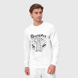 Костюм хлопковый мужской Камчатка, цвет: белый — фото 2