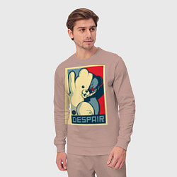 Костюм хлопковый мужской Monokuma, цвет: пыльно-розовый — фото 2