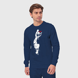 Костюм хлопковый мужской Monokuma paint, цвет: тёмно-синий — фото 2