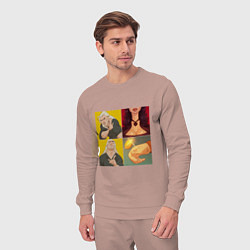 Костюм хлопковый мужской Выбор Ведьмака, цвет: пыльно-розовый — фото 2