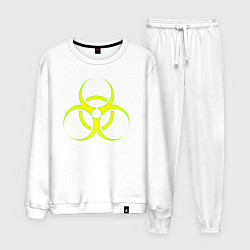 Костюм хлопковый мужской BIOHAZARD, цвет: белый