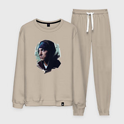 Костюм хлопковый мужской EMINEM, цвет: миндальный