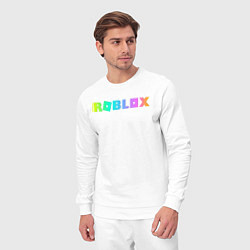 Костюм хлопковый мужской ROBLOX, цвет: белый — фото 2