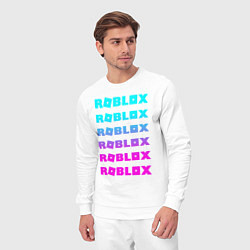 Костюм хлопковый мужской ROBLOX, цвет: белый — фото 2