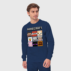 Костюм хлопковый мужской MINECRAFT, цвет: тёмно-синий — фото 2