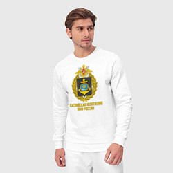 Костюм хлопковый мужской Каспийская флотилия ВМФ России, цвет: белый — фото 2