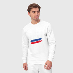 Костюм хлопковый мужской Россия, цвет: белый — фото 2