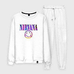 Костюм хлопковый мужской NIRVANA, цвет: белый