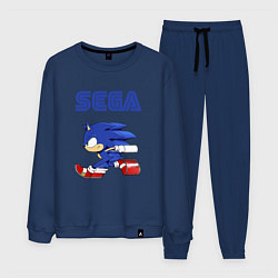 Костюм хлопковый мужской SEGA, цвет: тёмно-синий
