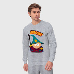 Костюм хлопковый мужской CARTMAN, цвет: меланж — фото 2