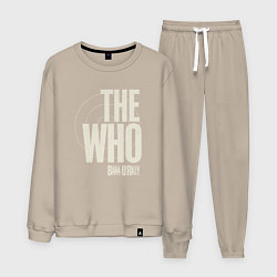 Костюм хлопковый мужской The Who, цвет: миндальный