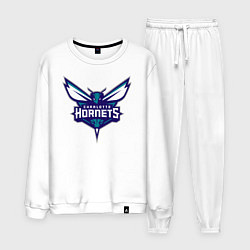 Костюм хлопковый мужской Charlotte Hornets 1, цвет: белый