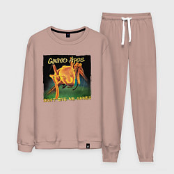 Костюм хлопковый мужской Dont give me names, цвет: пыльно-розовый