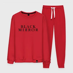 Костюм хлопковый мужской Black Mirror, цвет: красный