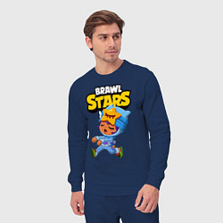 Костюм хлопковый мужской BRAWL STARS SANDY, цвет: тёмно-синий — фото 2