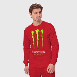 Костюм хлопковый мужской MONSTER ENERGY, цвет: красный — фото 2