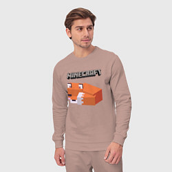 Костюм хлопковый мужской MINERCRAFT, цвет: пыльно-розовый — фото 2