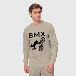 Костюм хлопковый мужской Велоспорт BMX Z, цвет: миндальный — фото 2