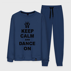 Костюм хлопковый мужской Keep Calm & Dance On, цвет: тёмно-синий