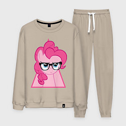 Костюм хлопковый мужской Pinky Pie hipster, цвет: миндальный