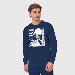 Костюм хлопковый мужской Моя геройская академия, цвет: тёмно-синий — фото 2