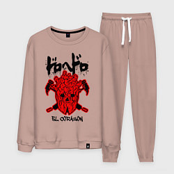 Костюм хлопковый мужской DOROHEDORO, цвет: пыльно-розовый