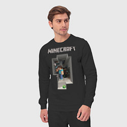 Костюм хлопковый мужской Minecraft, цвет: черный — фото 2