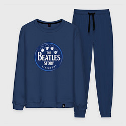Костюм хлопковый мужской The Beatles, цвет: тёмно-синий