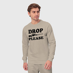 Костюм хлопковый мужской Drop Please, цвет: миндальный — фото 2