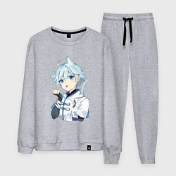 Костюм хлопковый мужской Неко Чун Юнь, цвет: меланж