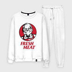 Костюм хлопковый мужской Pudge Dota Fresh Meat Пудж, цвет: белый