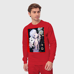 Костюм хлопковый мужской Сатору гото С кошечкой, цвет: красный — фото 2