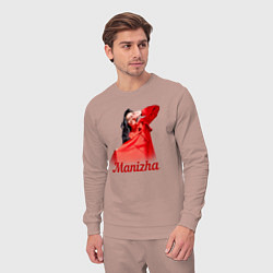 Костюм хлопковый мужской Манижа Manizha, цвет: пыльно-розовый — фото 2