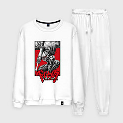 Костюм хлопковый мужской BERSERK БЕРСЕРК, цвет: белый