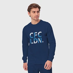 Костюм хлопковый мужской FC Chelsea CFC London 202122, цвет: тёмно-синий — фото 2
