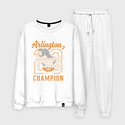 Костюм хлопковый мужской T-rex Champion 23, цвет: белый