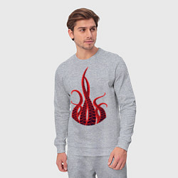 Костюм хлопковый мужской Octopus Осьминог, цвет: меланж — фото 2