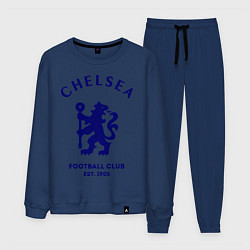 Костюм хлопковый мужской Chelsea Est. 1905, цвет: тёмно-синий