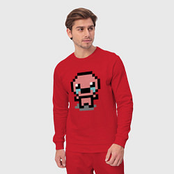 Костюм хлопковый мужской Pixel isaac, цвет: красный — фото 2