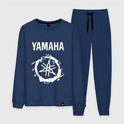 Костюм хлопковый мужской YAMAHA ЯМАХА МОТОСПОРТ, цвет: тёмно-синий