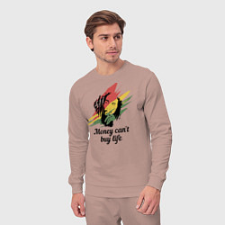 Костюм хлопковый мужской Bob Marley, цвет: пыльно-розовый — фото 2
