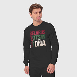 Костюм хлопковый мужской ДНК - Беларусь, цвет: черный — фото 2